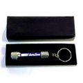 5 LED Metal Flashlight with Swivel Keychain and Gift Case